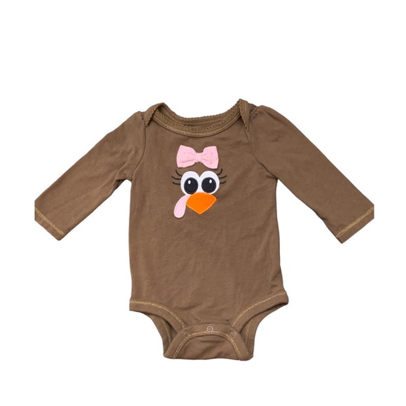 Baby girl Turkey Onesie - Picture 1 of 3